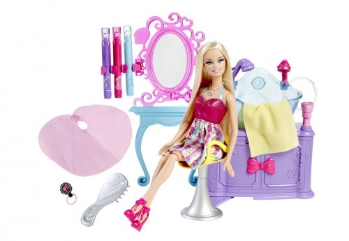Barbie Hairtastic style en was