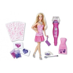 Barbie glitterzuiger pop