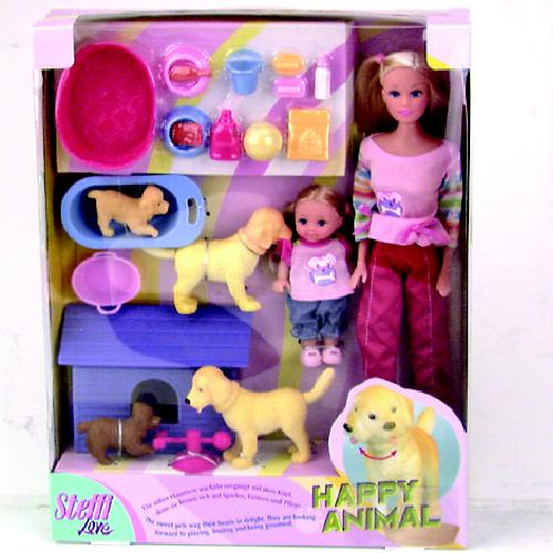 steffi en evi met dieren