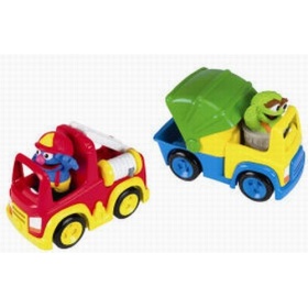 Vergroot Sesamstraat vuilniswagen of brandweerwagen Sesamstraat vuilniswagen of brandweerwagen