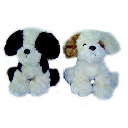 Pluche hond zittend
