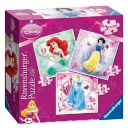 Puzzel 3in1 Princess (25+36+49)