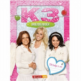 Vergroot K3 vriendenboek glitter K3 vriendenboek glitter