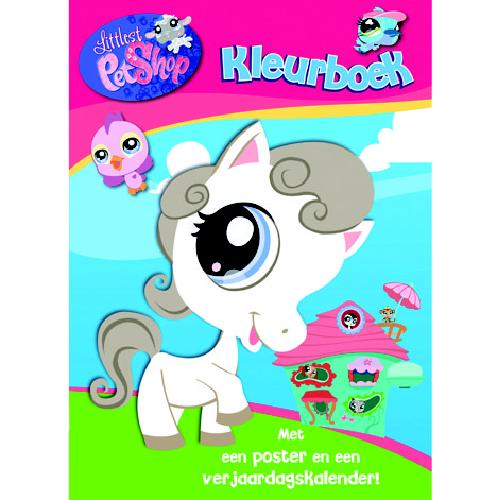 littlest pet shop kleurboek met poster en kalender