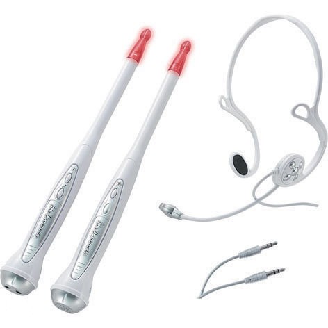 Drumstokken met microfoon