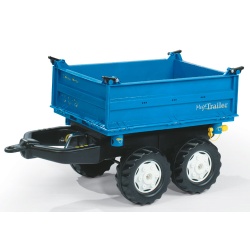 Rolly toys mega aanhanger blauw