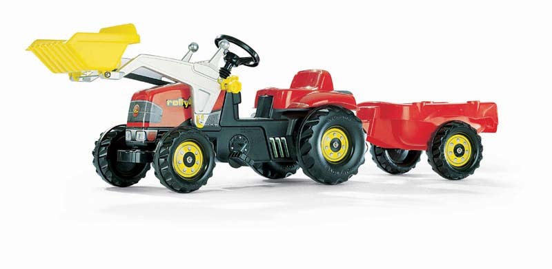 Rolly Toys Tractor Rollykid Met Aanhanger