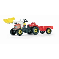 Rolly Toys Tractor Rollykid met aanhanger