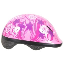 Skate- en fietshelm roze/paars