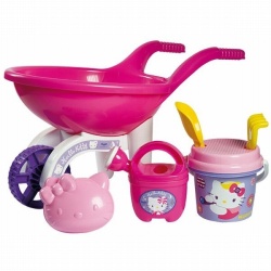 Hello Kitty kruiwagen gevuld