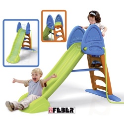 Feber glijbaan met watersproeier