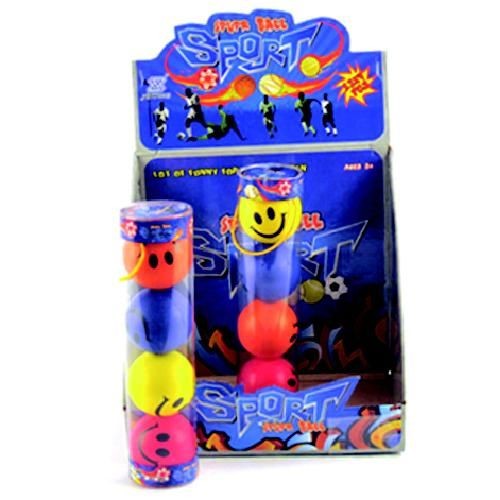 Lees Meer... : Ballen Smiley in koker (4 stuks)