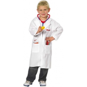 Vergroot de afbeelding Verkleedkleding Doktersjas maat 116