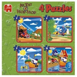 Puzzel pep, toet & vroep-vroep (4+6+9+16)