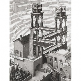 Vergroot Escher - waterval (850) Escher - waterval (850)