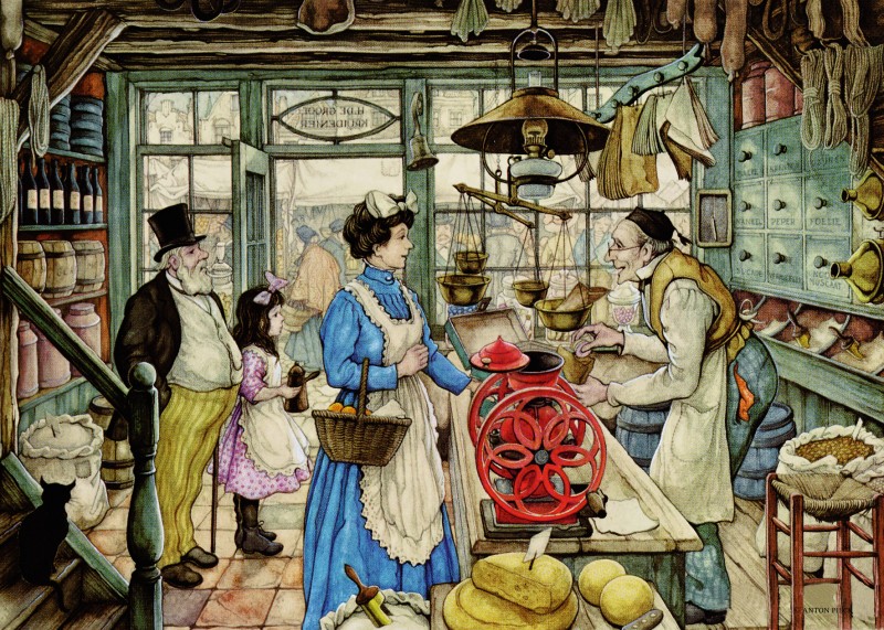 Anton pieck puzzel kruidenier (1000)
