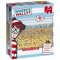 Puzzel Waar is Wally? Op het strand (500)