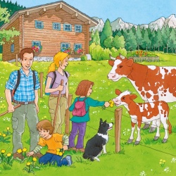 Puzzel vakantie in de bergen (3x49)