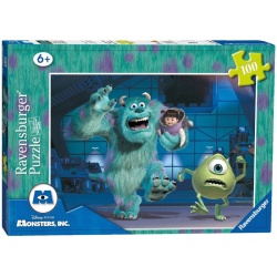 Ravensburger Puzzel Monsters University Sulley Mike en Boo (100)