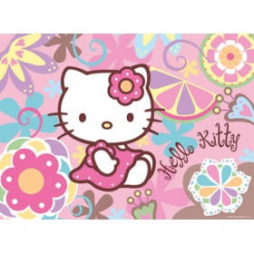 Vergroot de afbeelding Puzzel hello kitty: flower power kitty (300)