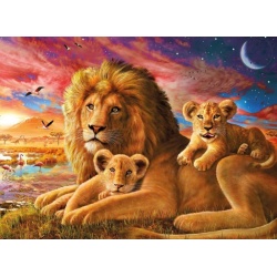 Puzzel Leeuwenfamilie (500)
