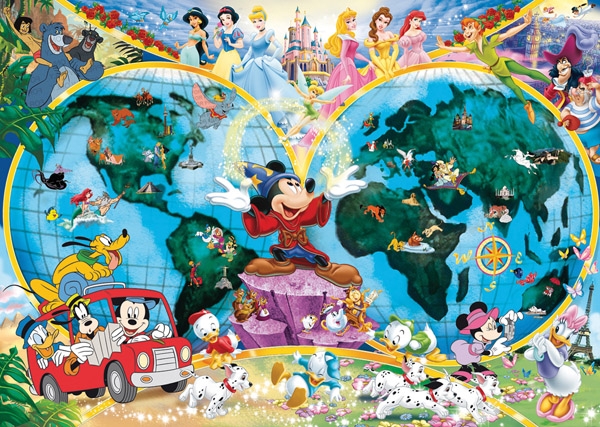 Puzzel Disney wereldkaart (1000)