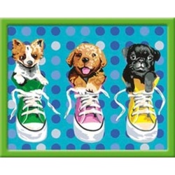 Ravensburger Schilderen op Nummer Welpen in Chucks