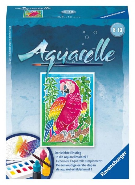 Aquarelle mini - papegaai
