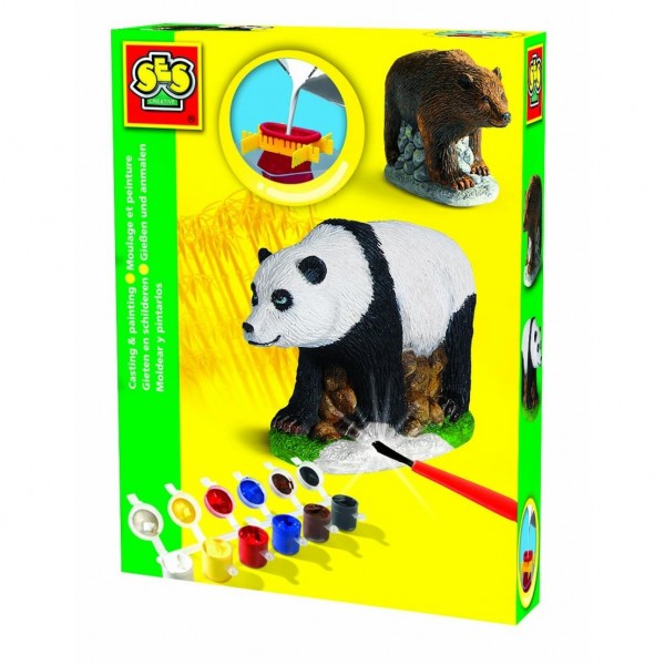 Figuren gieten, panda beer