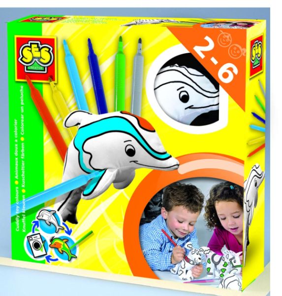 Lees Meer... : Ses Knuffel kleuren Dolfijn