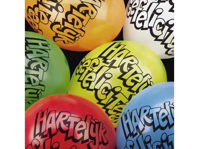Ballonnen hartelijk gefeliciteerd