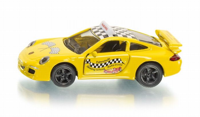Lees Meer... : 1457 Siku Porsche autorijschool voertuig