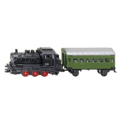 1657 Siku stoomlocomotief met personenwagen