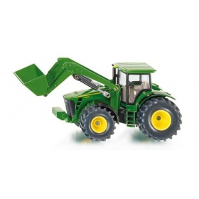 Vergroot 1982 Siku John Deere 8430 tractor met voorlader 1982 Siku John Deere 8430 tractor met voorlader