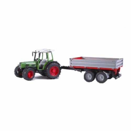 Lees Meer... : 2104 Bruder Fendt Farmer met aanhanger