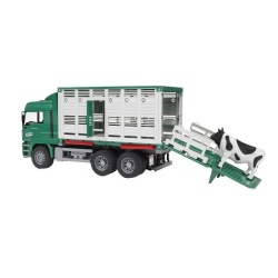 2749 Bruder veetransportauto met Koe