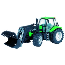 3081 Bruder tractor deutz agrotron x720 met voorlader