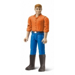 60010 Bruder B World - Figuur Man blond laarzen