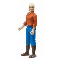 60401 Bruder B World - Speelfiguur Vrouw blond