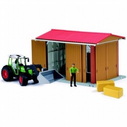 62620 Bruder B World - Landbouwloods met Fendt 209s met frontlader