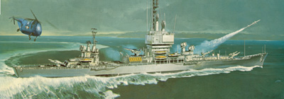 00022 revell atomic cruiser uss long beach [niv 5]