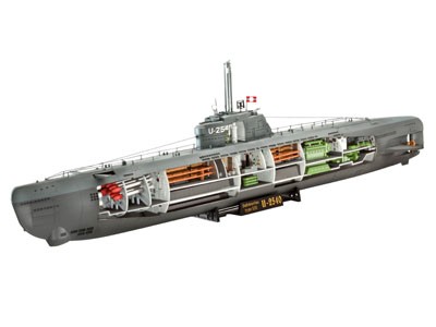 05078 Revell U-boot Typ XXI U 2540 met interieur [niv 4]
