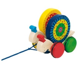 Houten Trekdier Duo Goki