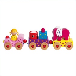 Houten trein Hollywood
