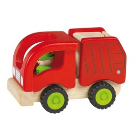 Vergroot de afbeelding Vuilniswagen hout