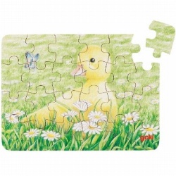 Minipuzzel Boerderijdieren hout