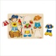 Bekijken Houten puzzel piraat (8 stukjes)