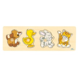 Houten steekpuzzel dieren