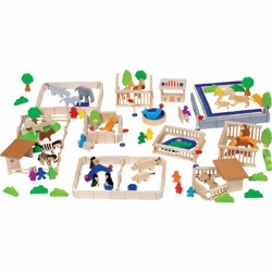 Speelset hout Dierentuin