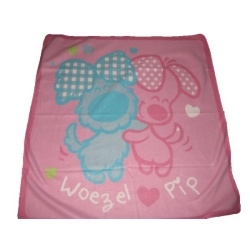 Fleecedekentje Woezel en Pip